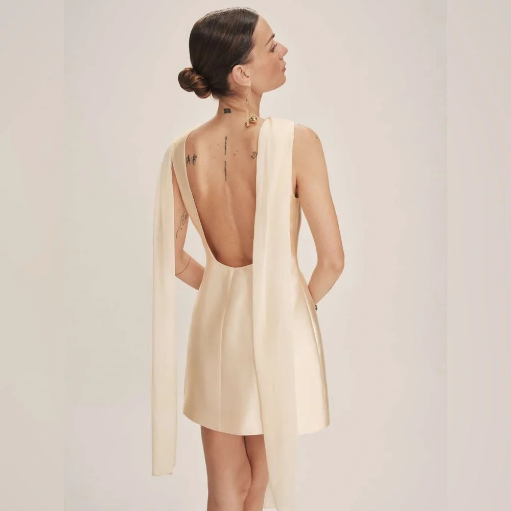 Reformation Ecru Dress - Picture 4 of 7